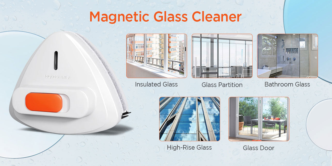 Joybos Adjustable Magnetic Window Cleaner 3-32mm Double-side Magnetic  Window Brush Glass Clean Household Window