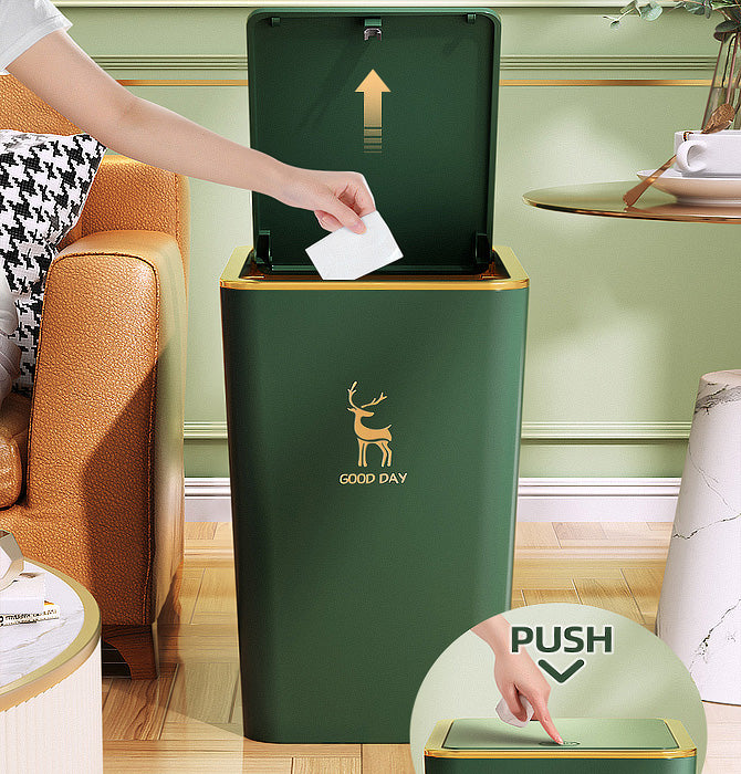 Joybos® High Capacity Trash Can with Press Type Lid (US Only)