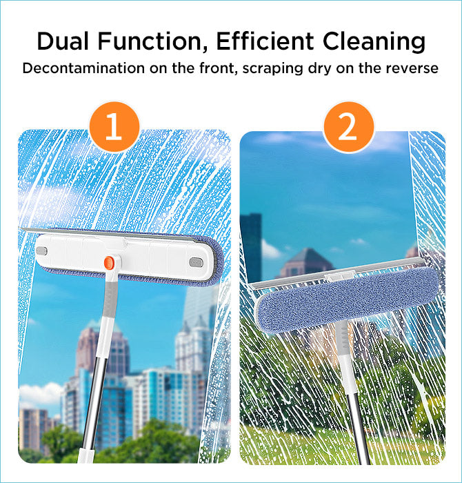 Joybos® Microfiber Assembled Window Cleaning Wiper With 6 Refills 14