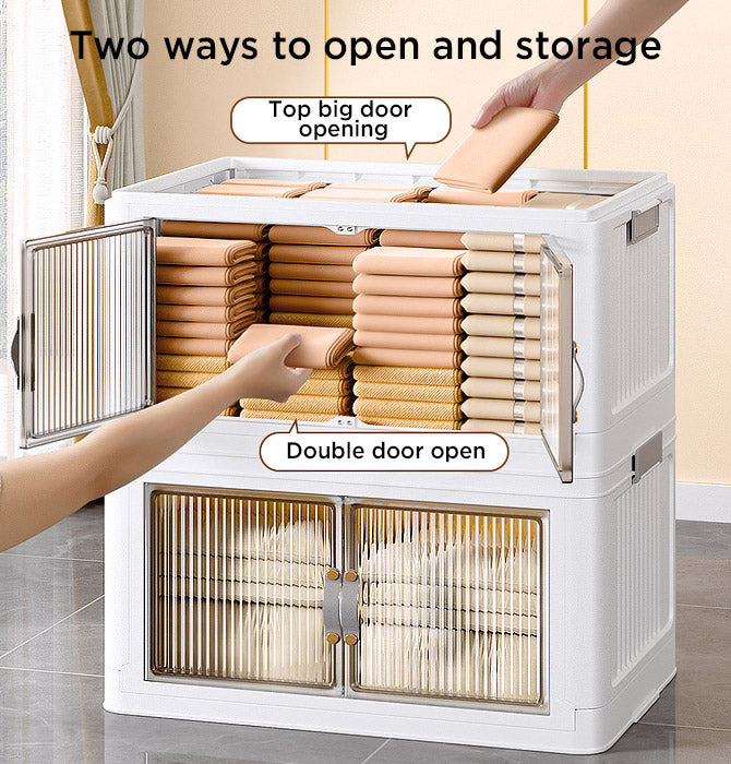 Joybos® Stackable Storage Bins with Lids and Doors 36