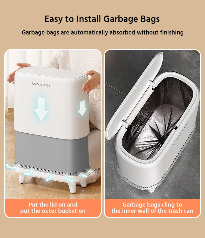  Joybos®4 Gallon Narrow Dogproof Garbage Bin with Legs 19