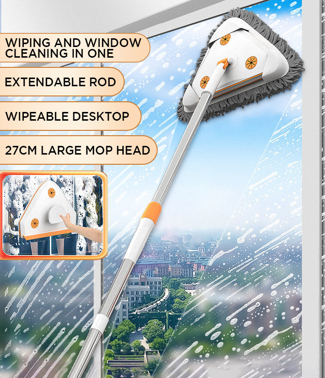 Joybos®Extended Telescopic Rod Triangular Window Cleaner F3 17