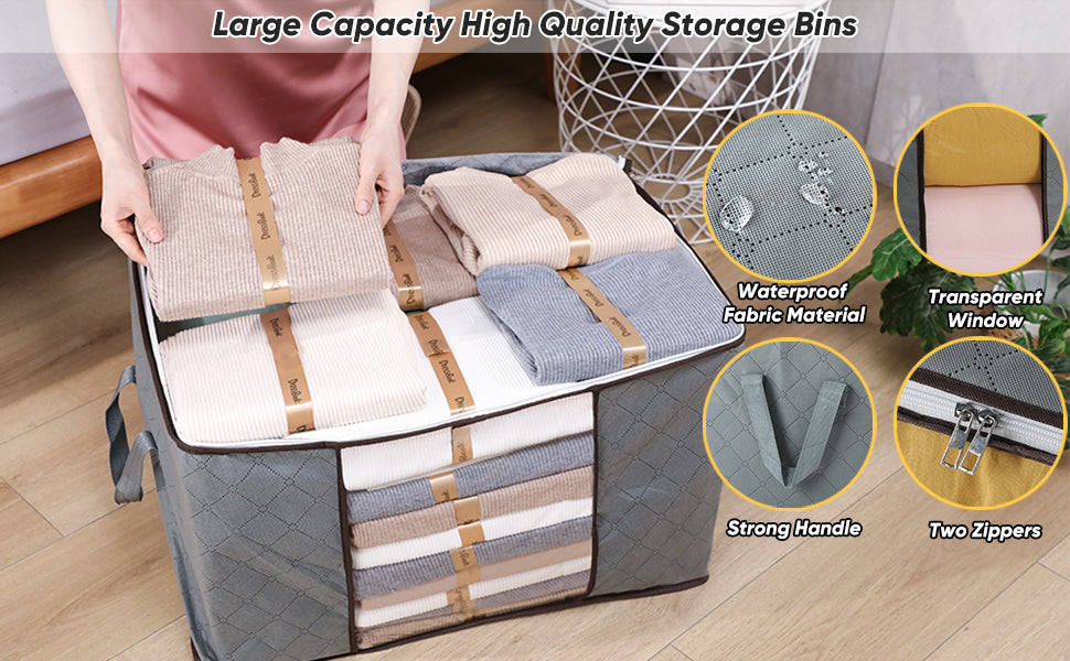 Joybos® 90L Large Capacity Fabric Clothing Storage Bag – JBSTT