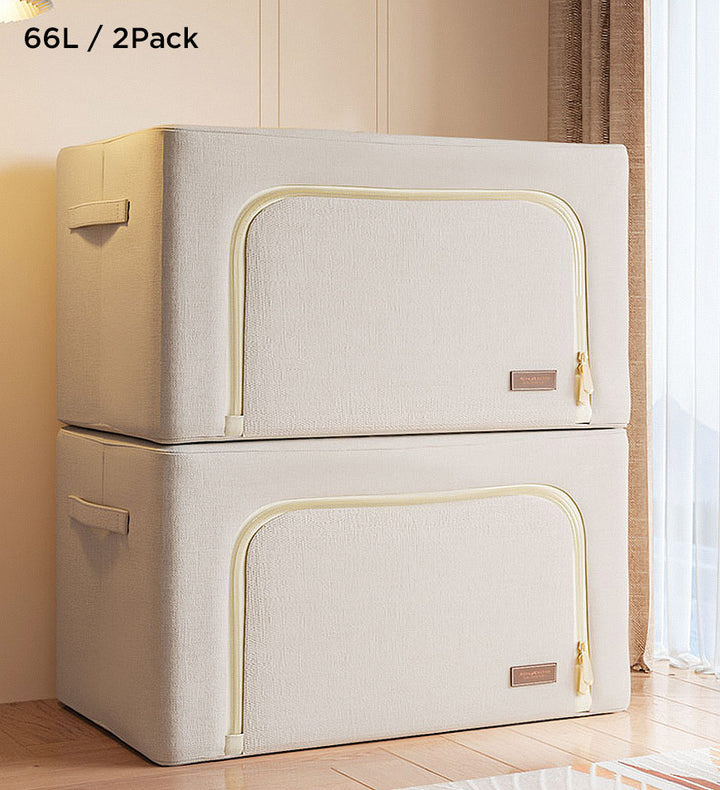 Joybos® Sturdy Stackable for Closet Steel Frame Storage Box
