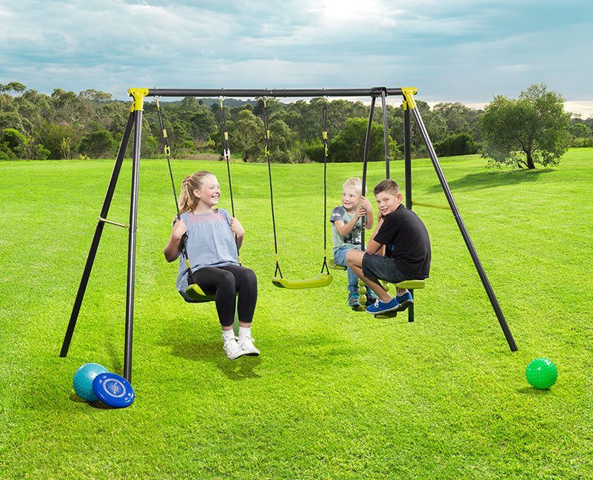 3 swing set with slide