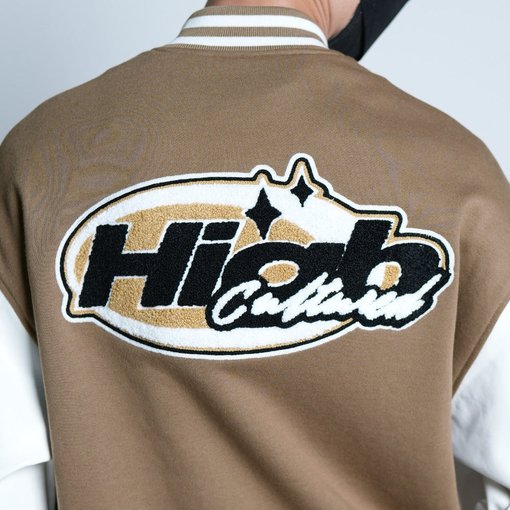 Hi Fi Future Brown Varsity Jacket - Nycjackets