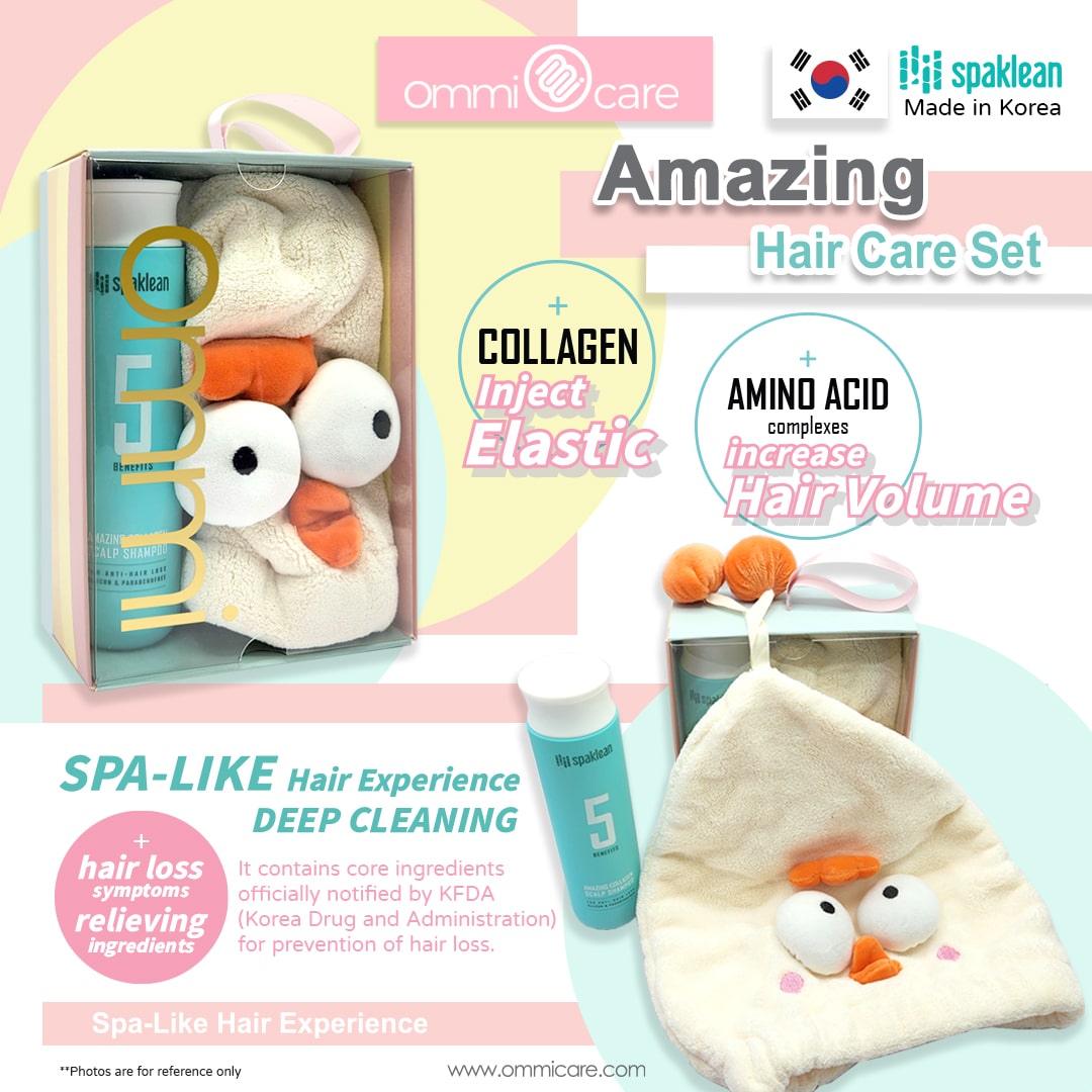 Ommi Care x Spaklean Amazing Hair Care Set Product Features