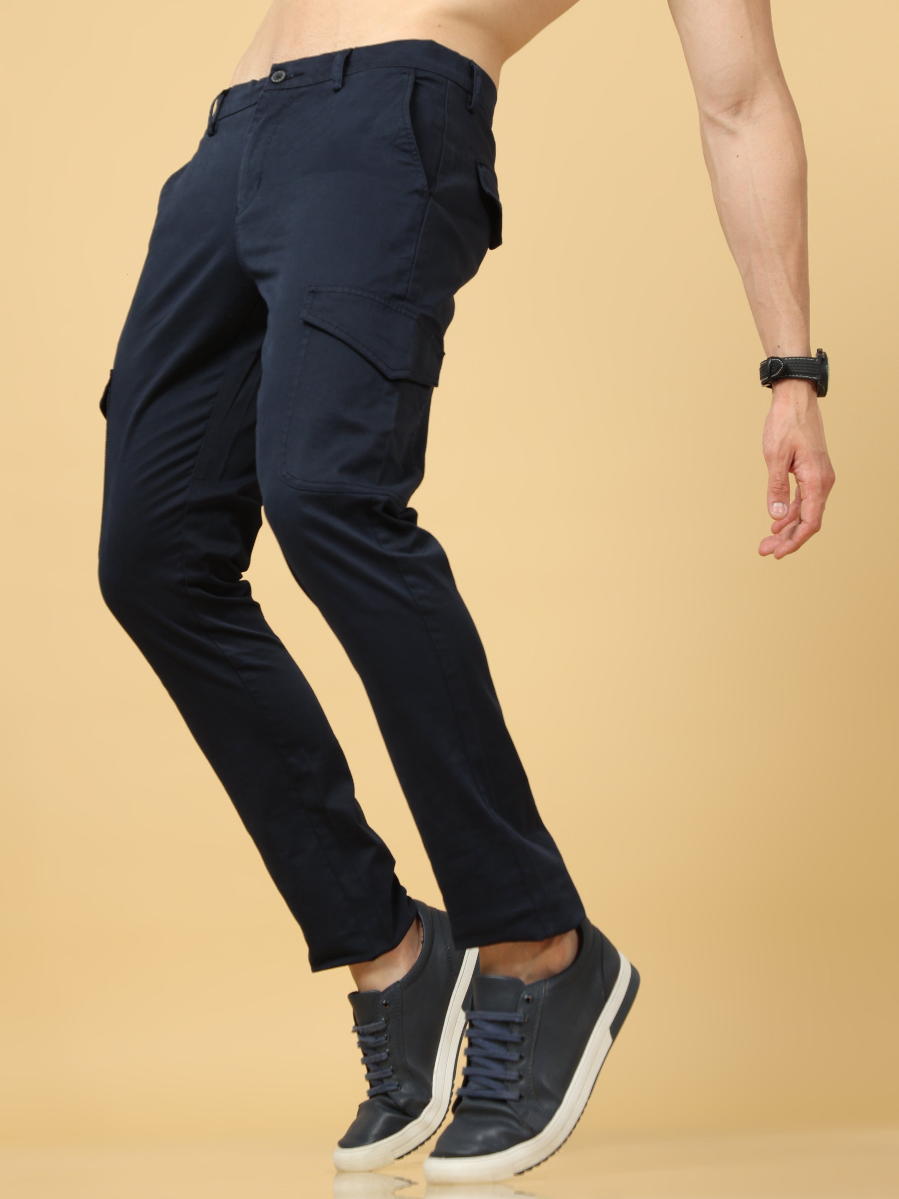Buy Navy Baggy Cargo Pants for Men Online at Great Price