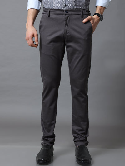 Solid FLEXI WREST FORMAL PANTS Slim Fit