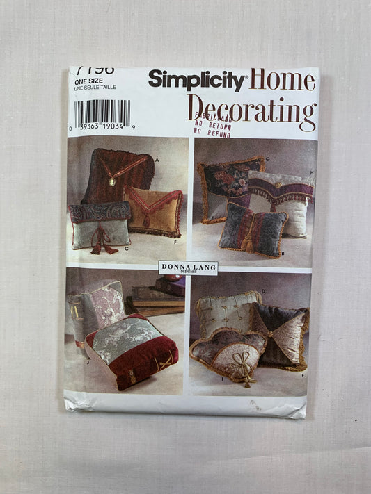 Simplicity 5854 Sewing Pattern for Dummies - Fleece Pillow and Throws