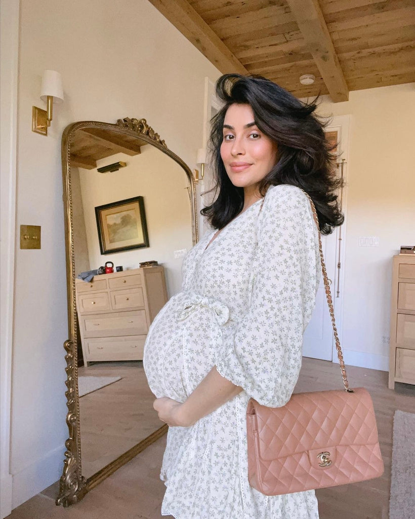 sazan hendrix, hospital bag essentials, stevie and sazan blog, 2023, pregnancy