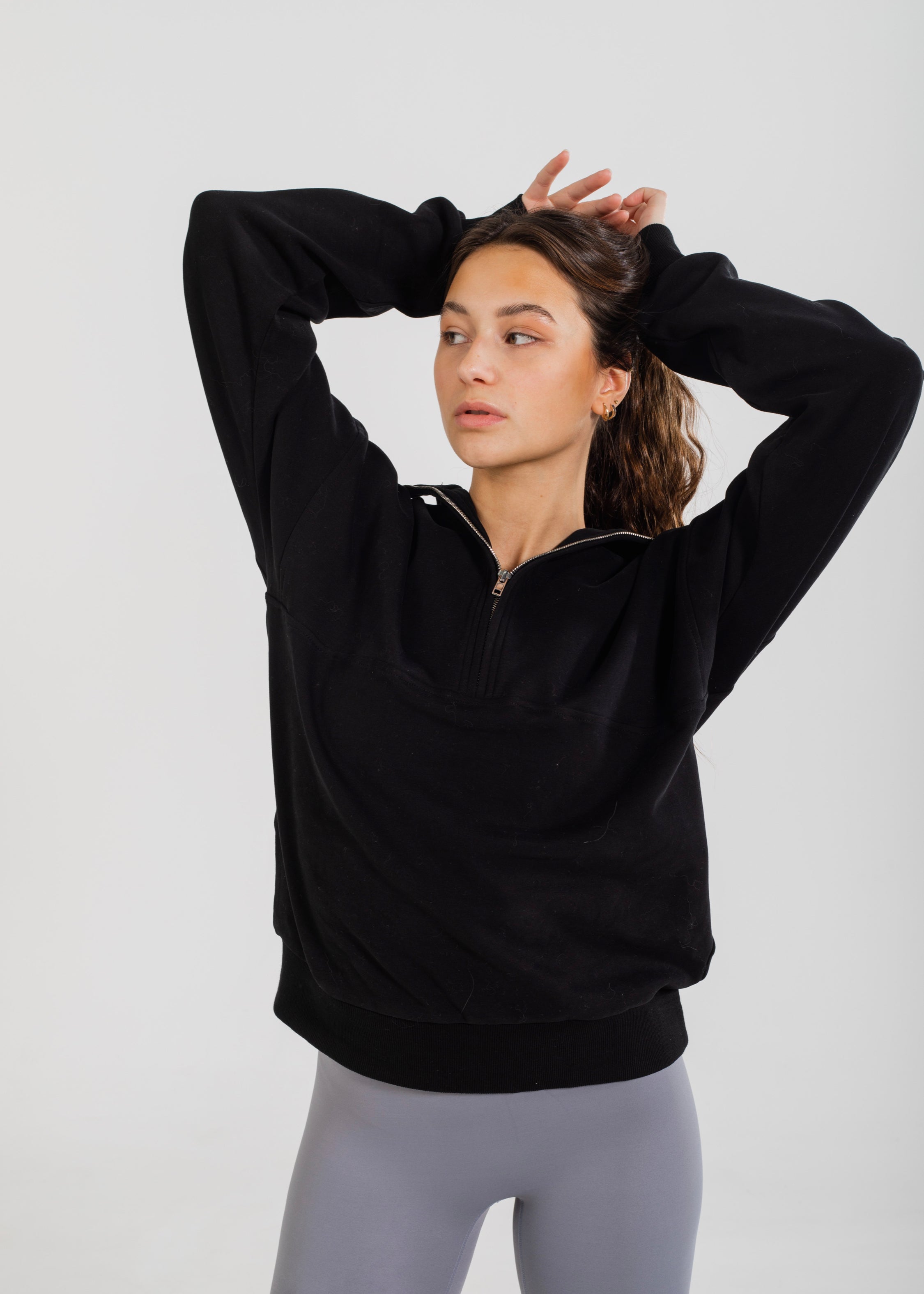 Ribbed Gym Jacket Black