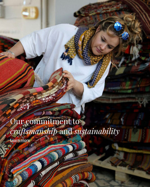 Pile of Antique Kilim rugs