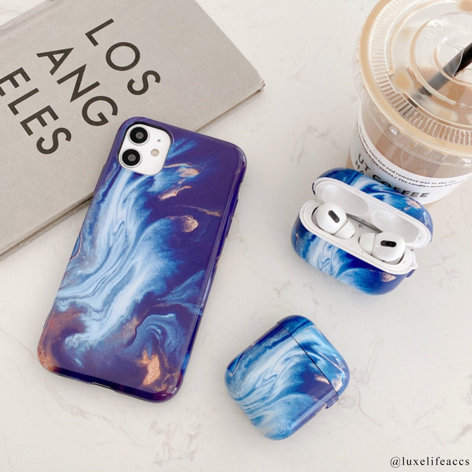 defect piek deeltje LAYLA Marble iPhone Case and AirPods Set – Luxe Life Accessories