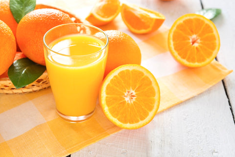 fresh oranges and oranges juice electrolytes