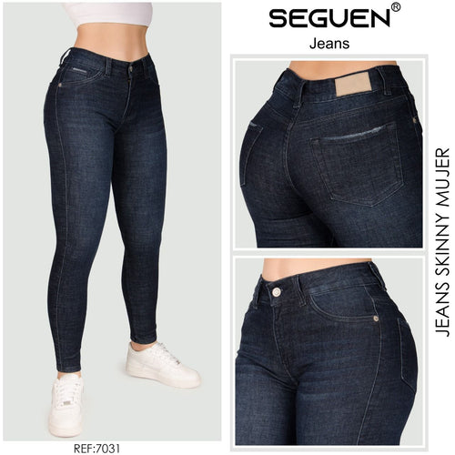 Jeans Mujer skinny Tiro Alto 7077 – SEGUEN JEANS