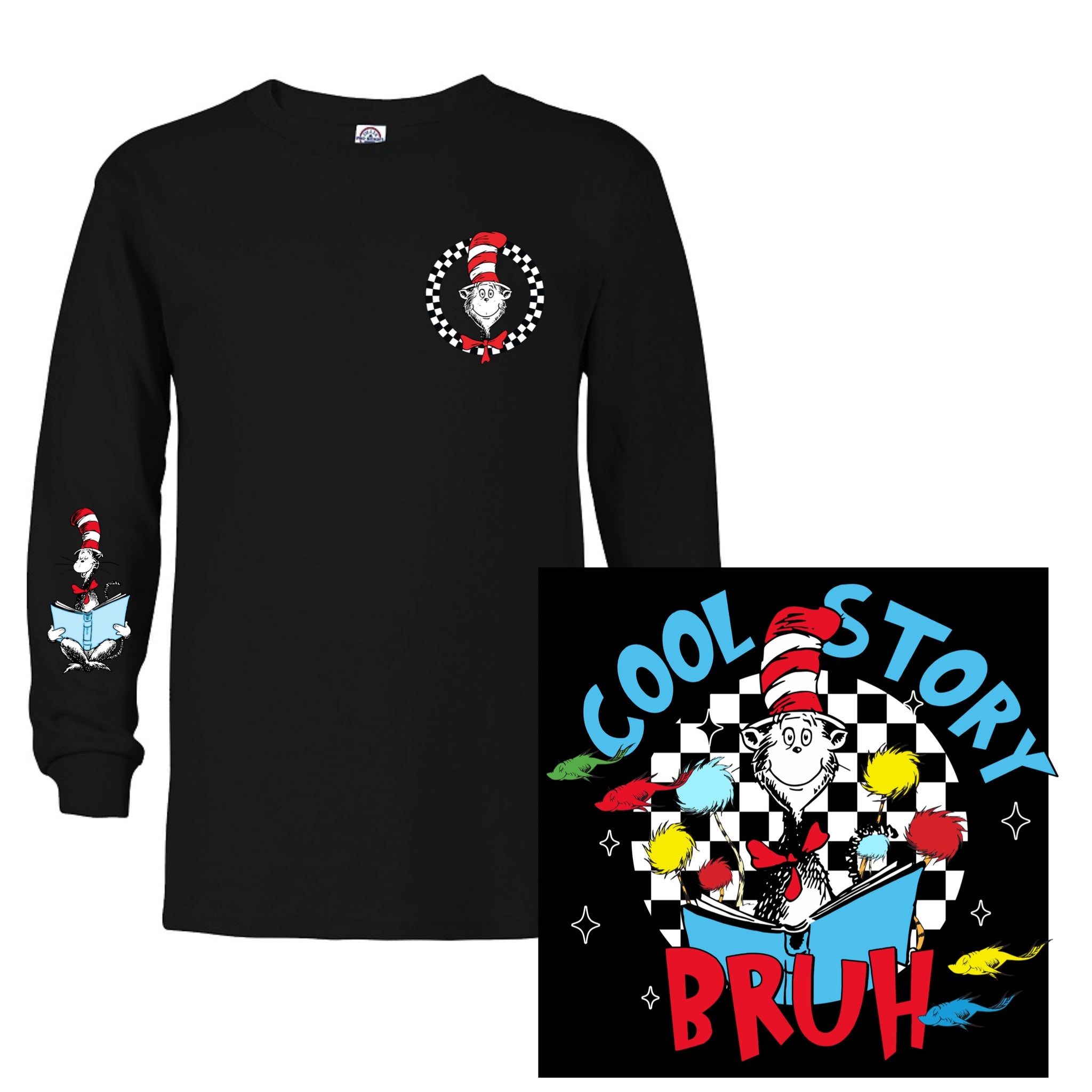 Cool Story Bruh w/ Pocket & Sleeve Design (All Sizes)