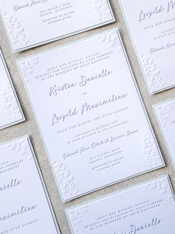 Embossed Invitations