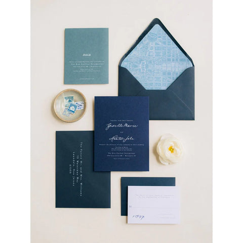wedding invitations, semi-custom wedding invitations, elegant wedding invitations, luxury wedding invitations, blue wedding invitations, modern wedding invitations