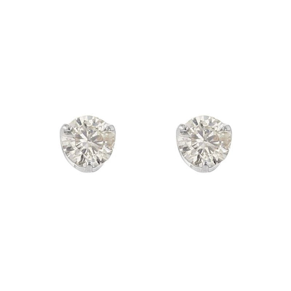 WEB限定】K18 ホワイトゴールド ダイヤモンド ピアス（0.1ct