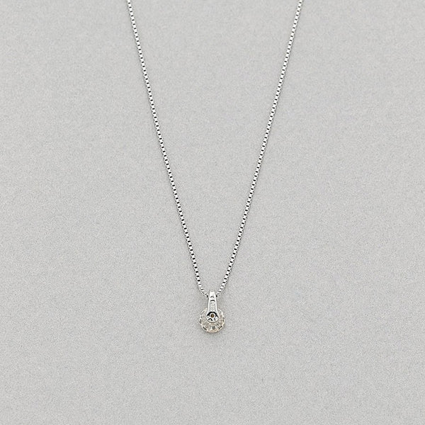 プラチナ ダイヤモンド ロングネックレス（トータル0.31ct