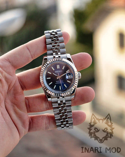 Seiko Mod Datejust blue – Inarimod