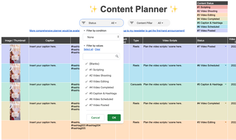 Slicers in Google Sheets Application