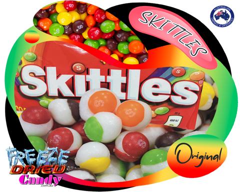 Freeze Dried Skittles - Freeze Dried Candy Lollies sweets Treat & Ice Cream