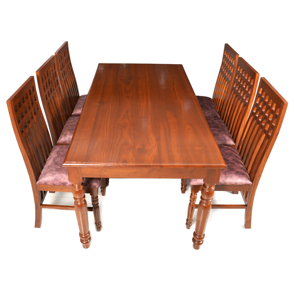 Teak Dining Table - 6 Seater – Home Today Furniture