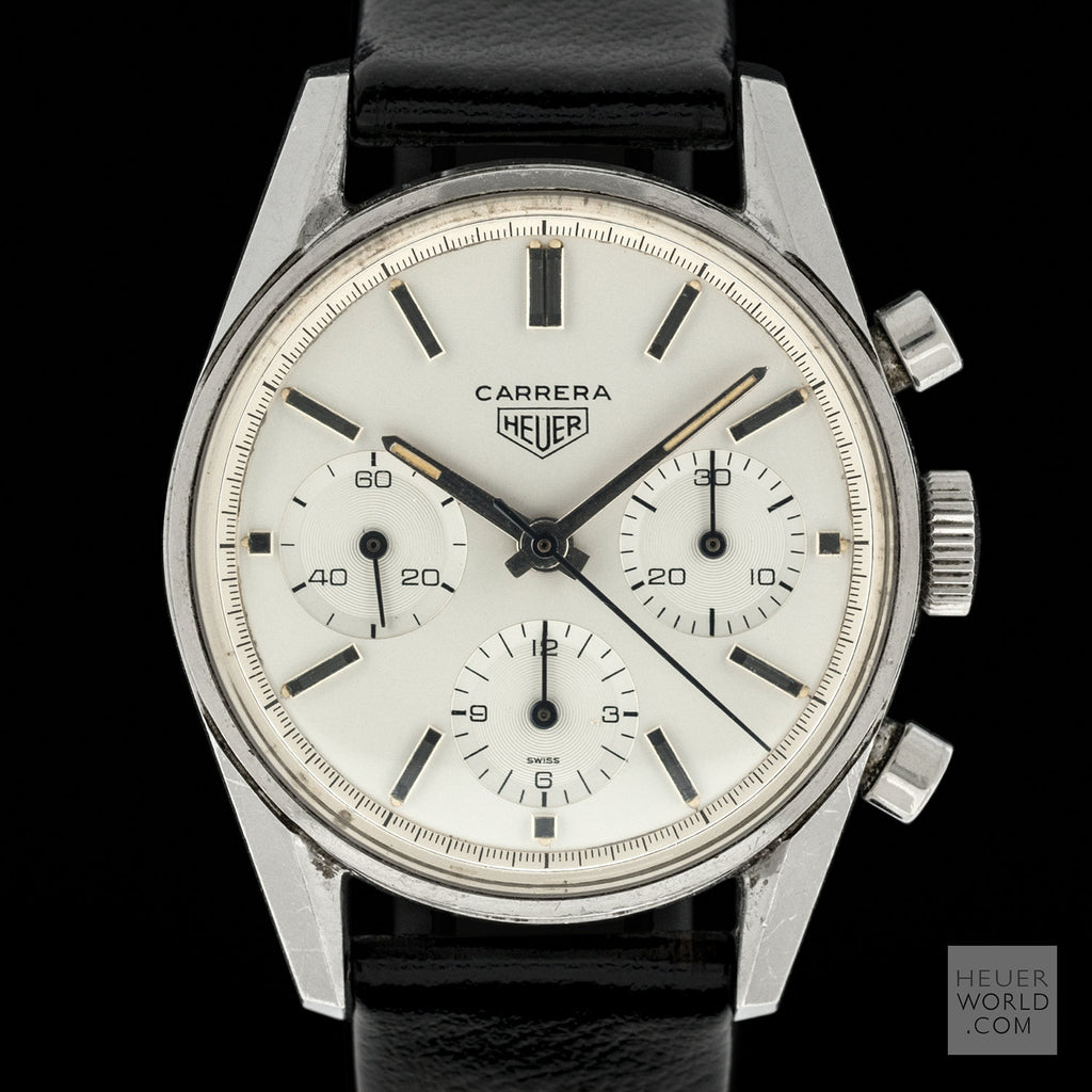 Heuer Carrera Ref 2447 S from 1963 with an Eggshell dial 1st Exec Dial & Hands