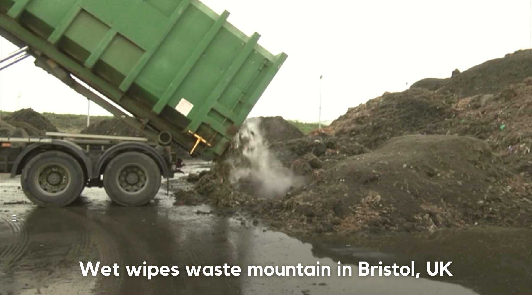 wet wipes mountain fatberg in bristol