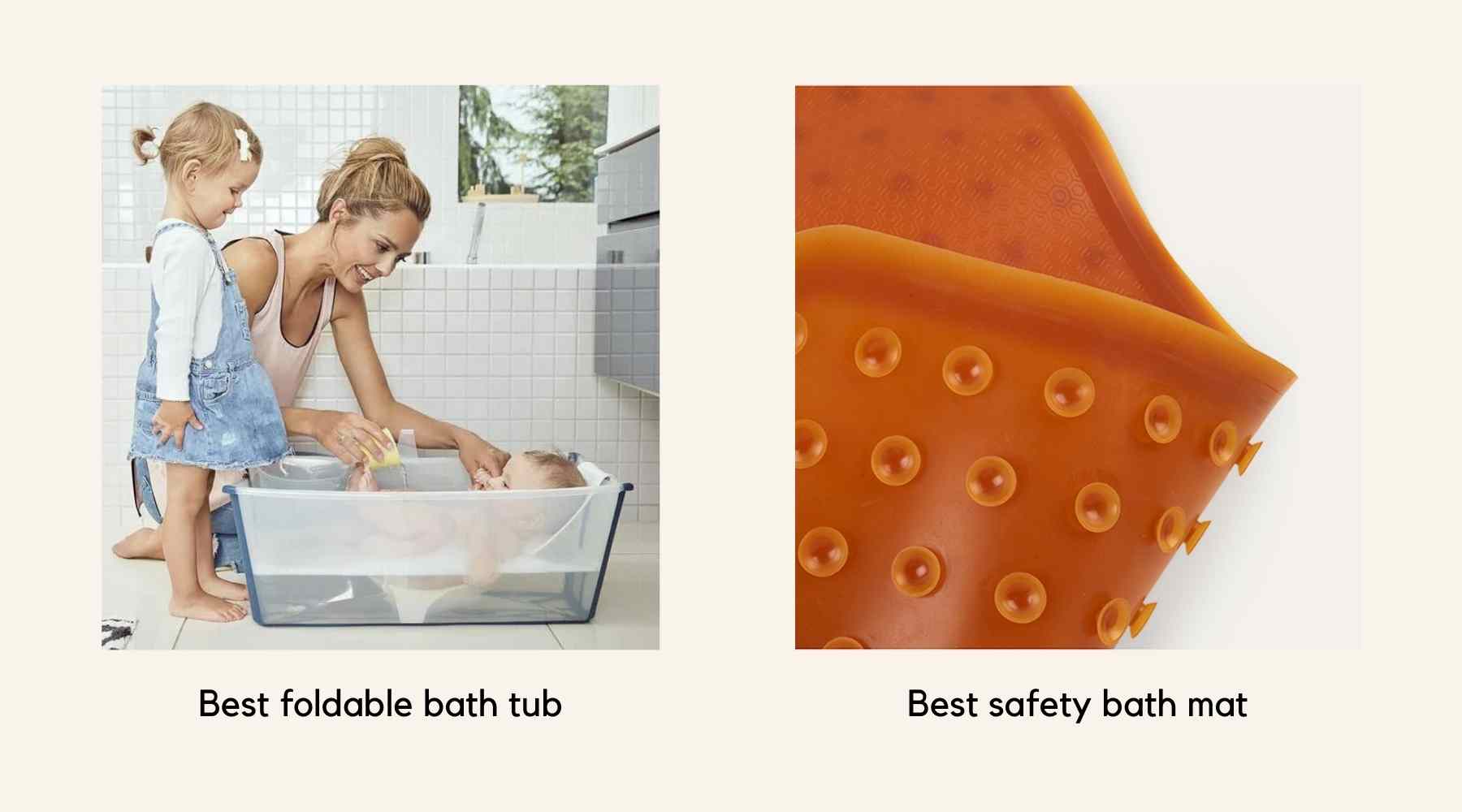 best bath mats for babies, foldable and bath mats