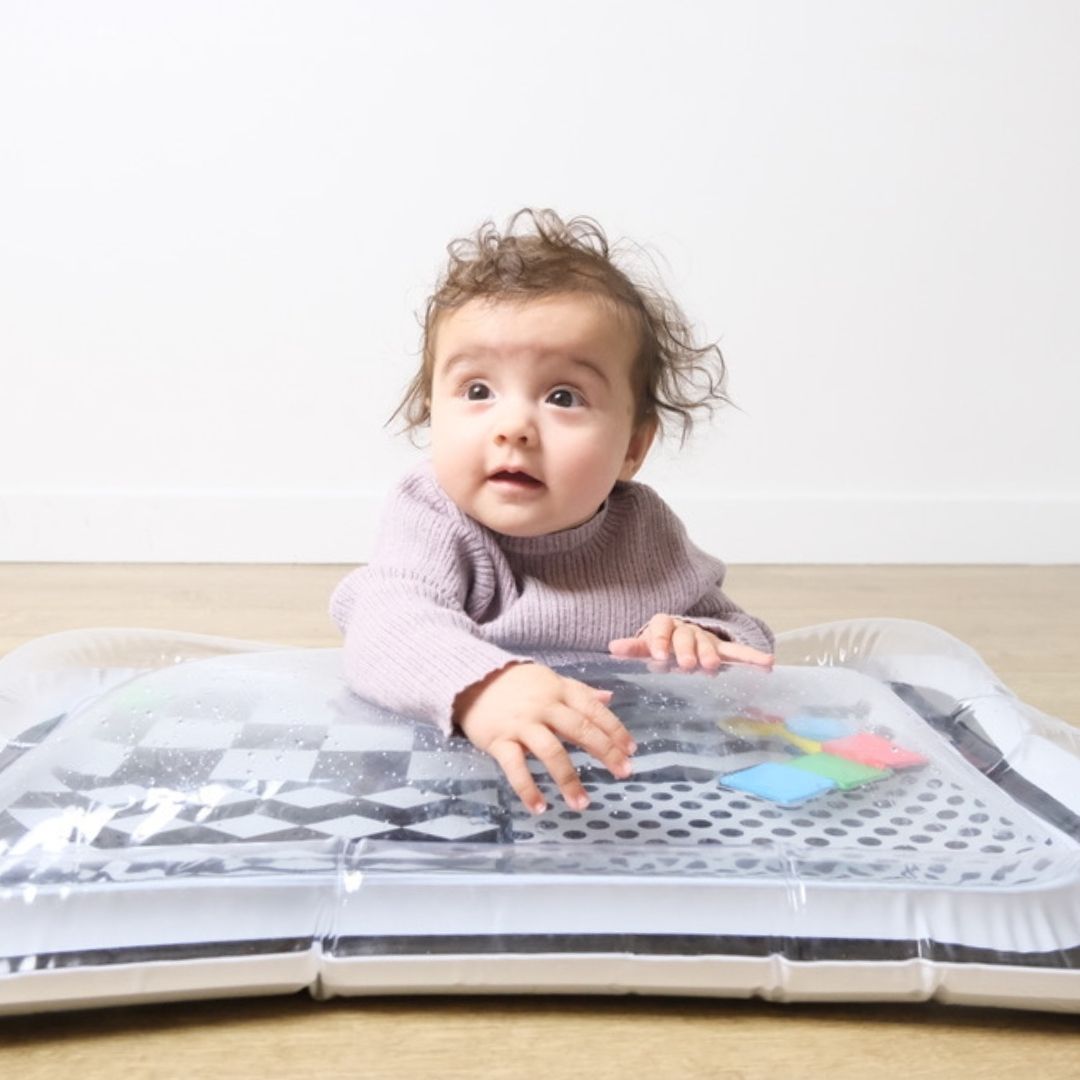 heads up tummy time sensory play mat for babies