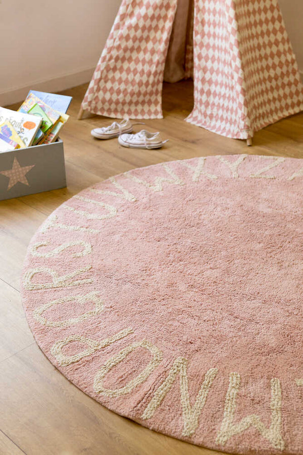 Alfombra Lavable Lorena Canals Azteca Natural Vintage Nude - Ro Infantil