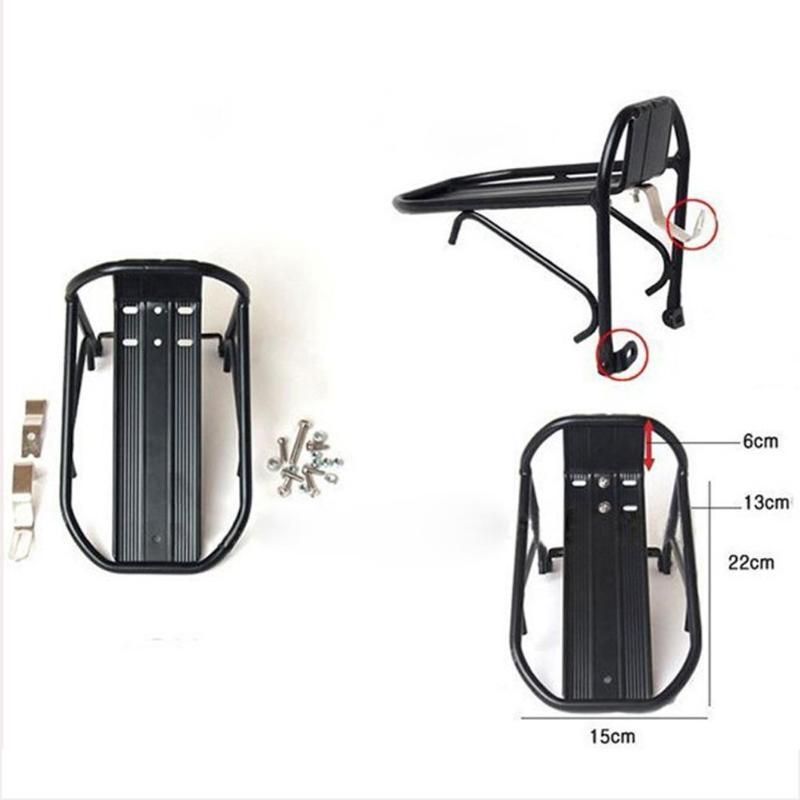 Plan-Go-See Bicycle Luggage Rack Aluminum Bicycle Front Luggage Rack- Max Load 10Kg