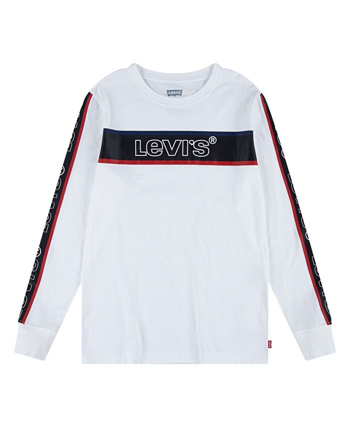Levi's Toddler Boys Logo Striped Long Sleeve T-Shirt – SPREE Wear