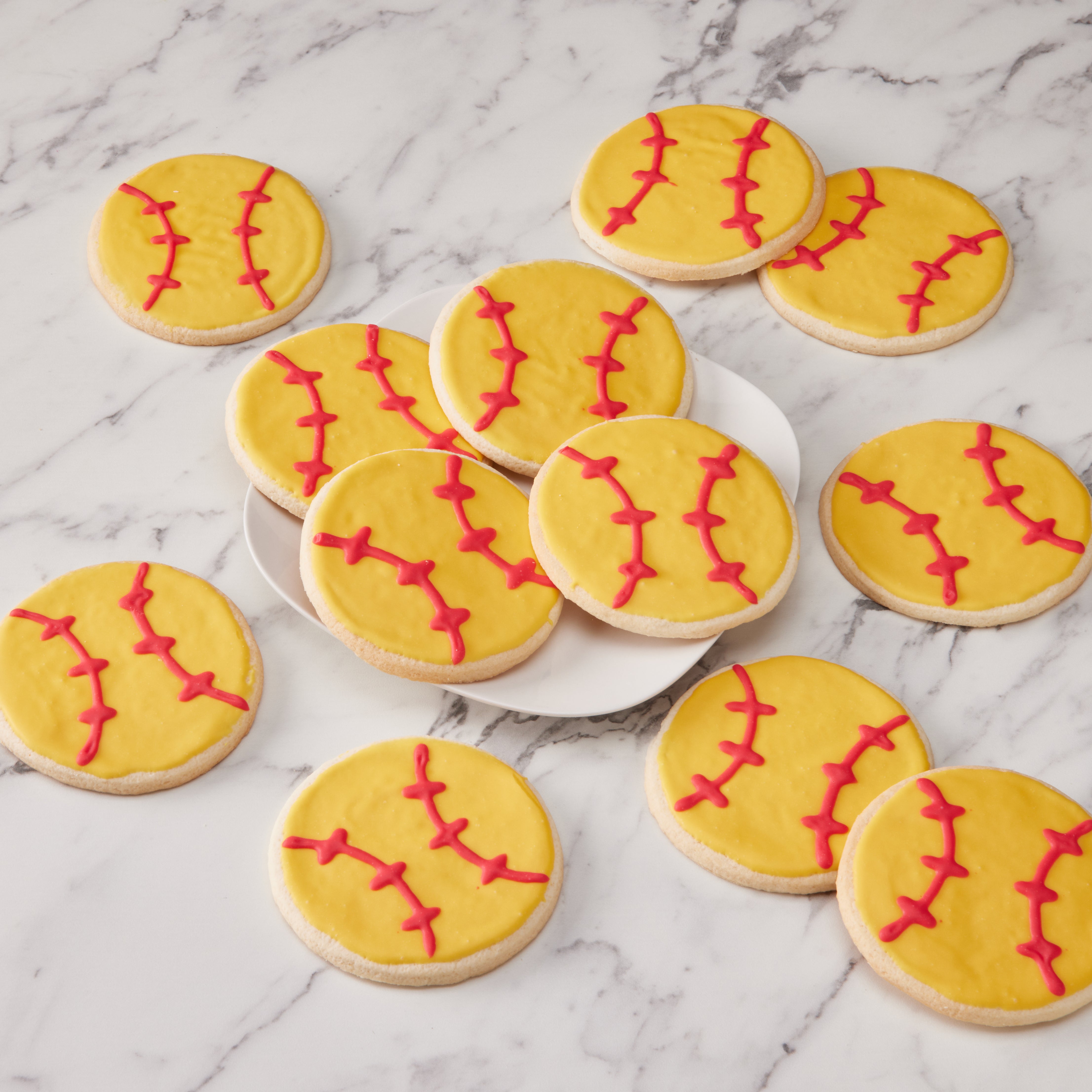 1 Dozen Yankees Inspired Cookies Baseball Sugar Cookies 