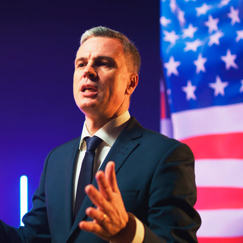 Man Wearing Blue Tie