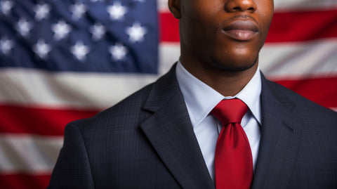 Man Wearing Red Tie