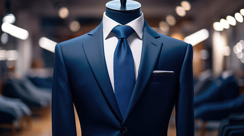 Elegant suit and Necktie on Model