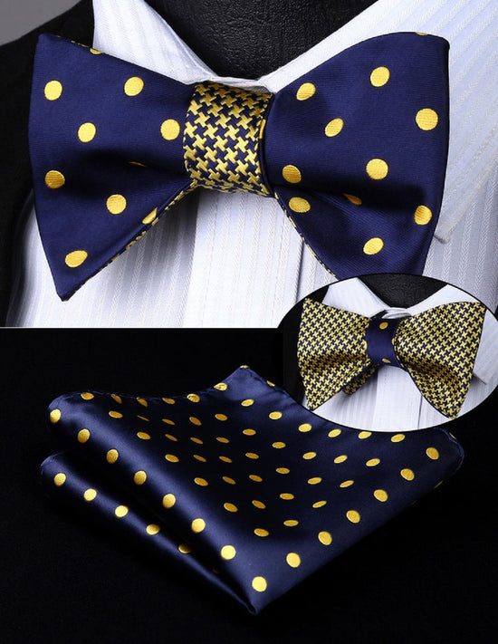 Double Sided Self-Tie Bow Tie