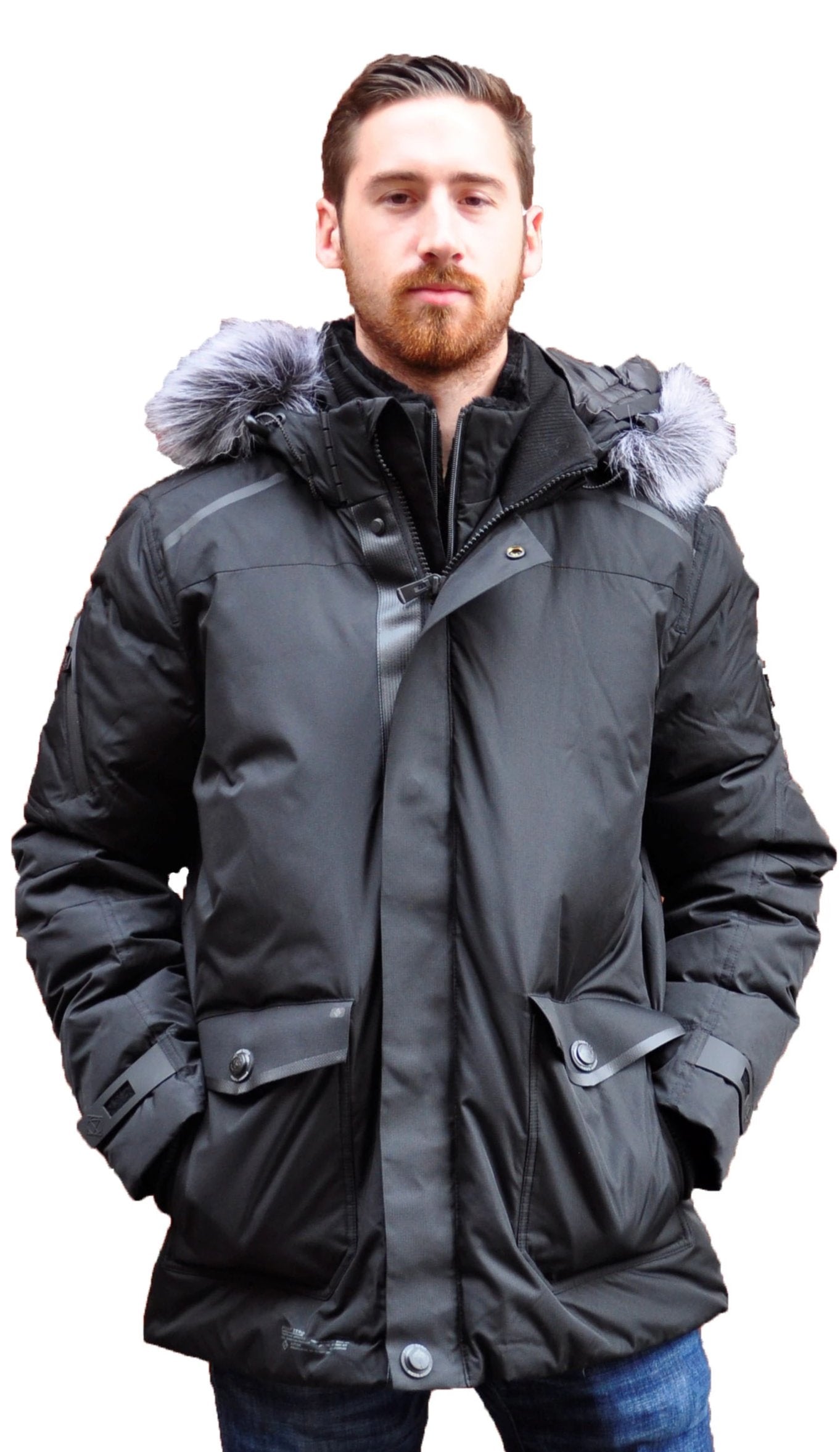 Point Zero - Blackcomb Manteau d’hiver chaud en Duvet et fourrure ...