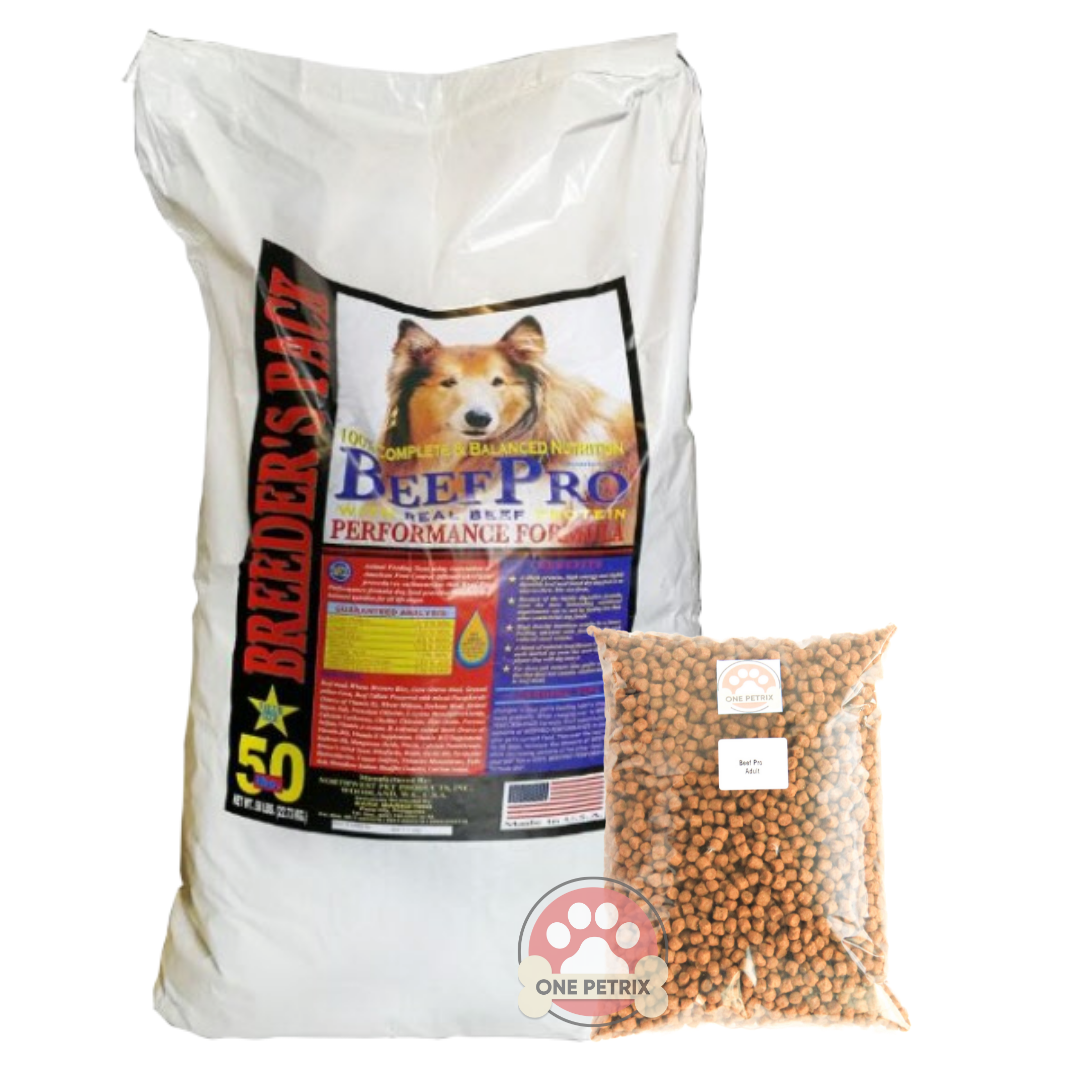 beef pro puppy dog food ingredients