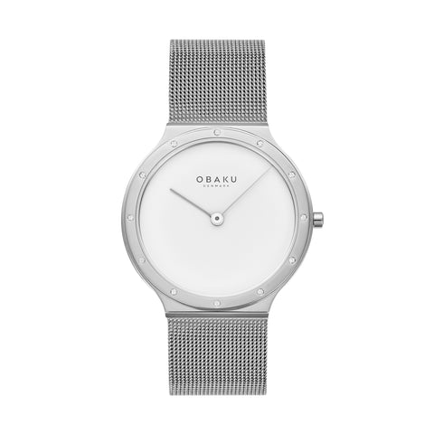 mesh bracelet stainless steel watch for ladies