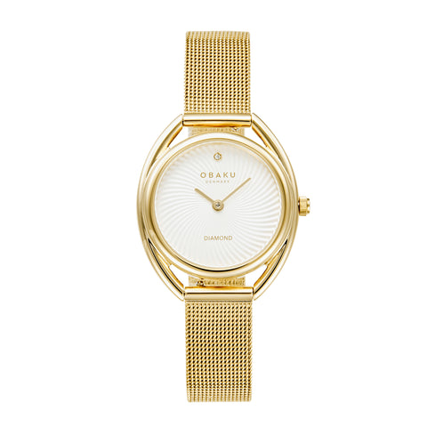 gold watch for women mesh bracelet