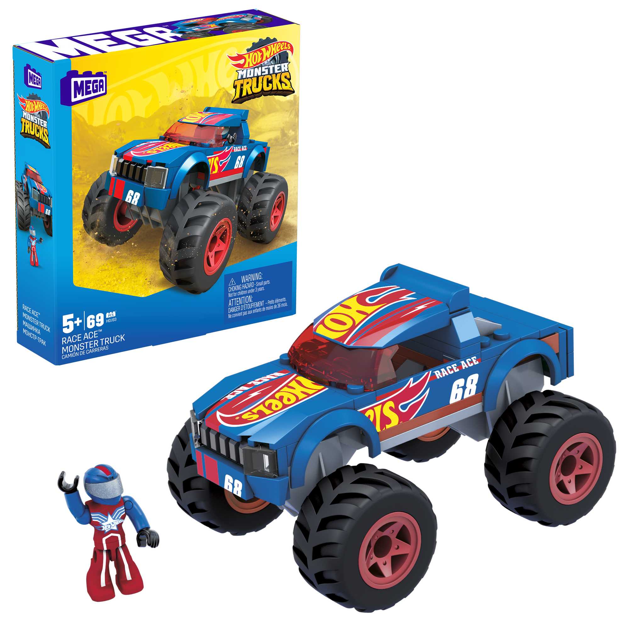 Pista Hot Wheels Monster Trucks Loop Brilha no Escuro - Mattel HBN02 -  Arco-Íris Toys