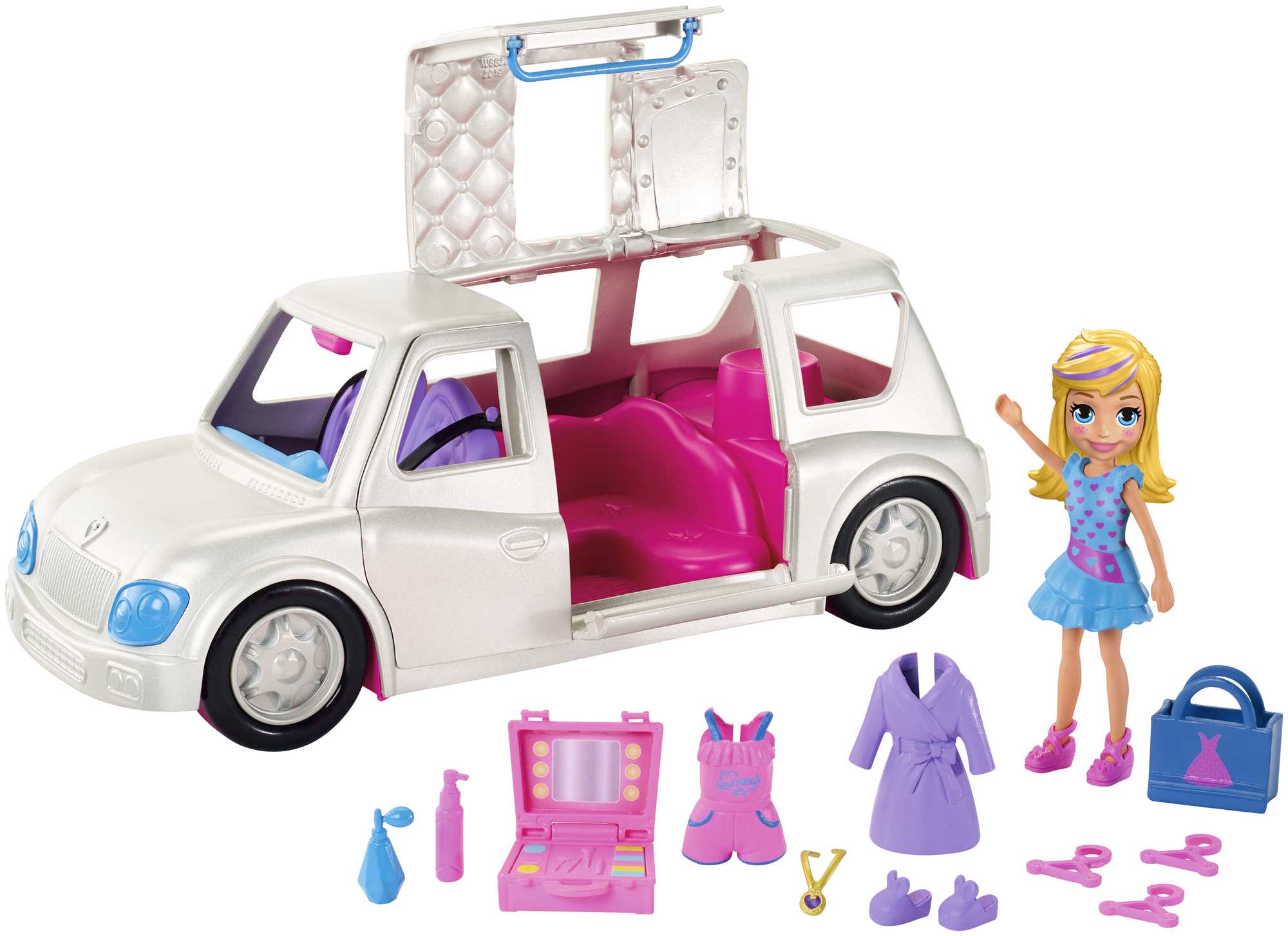 Polly Pocket Brinquedo Estojo Festa do chá de unicórnio