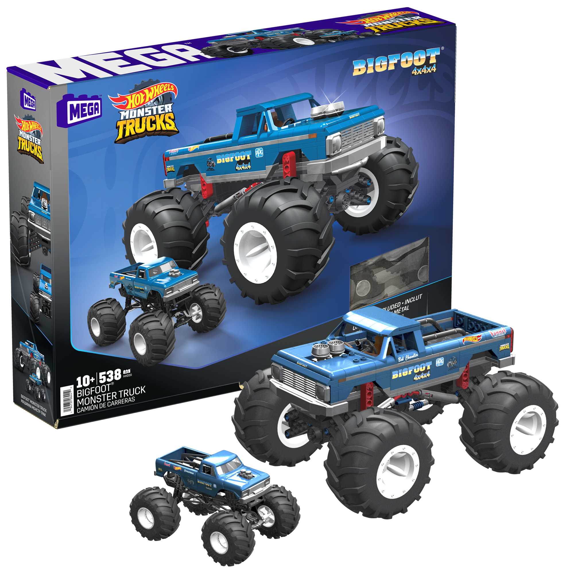 Pista Mattel Hot Wheels Monster Trucks Brilha No Escuro - HBN02