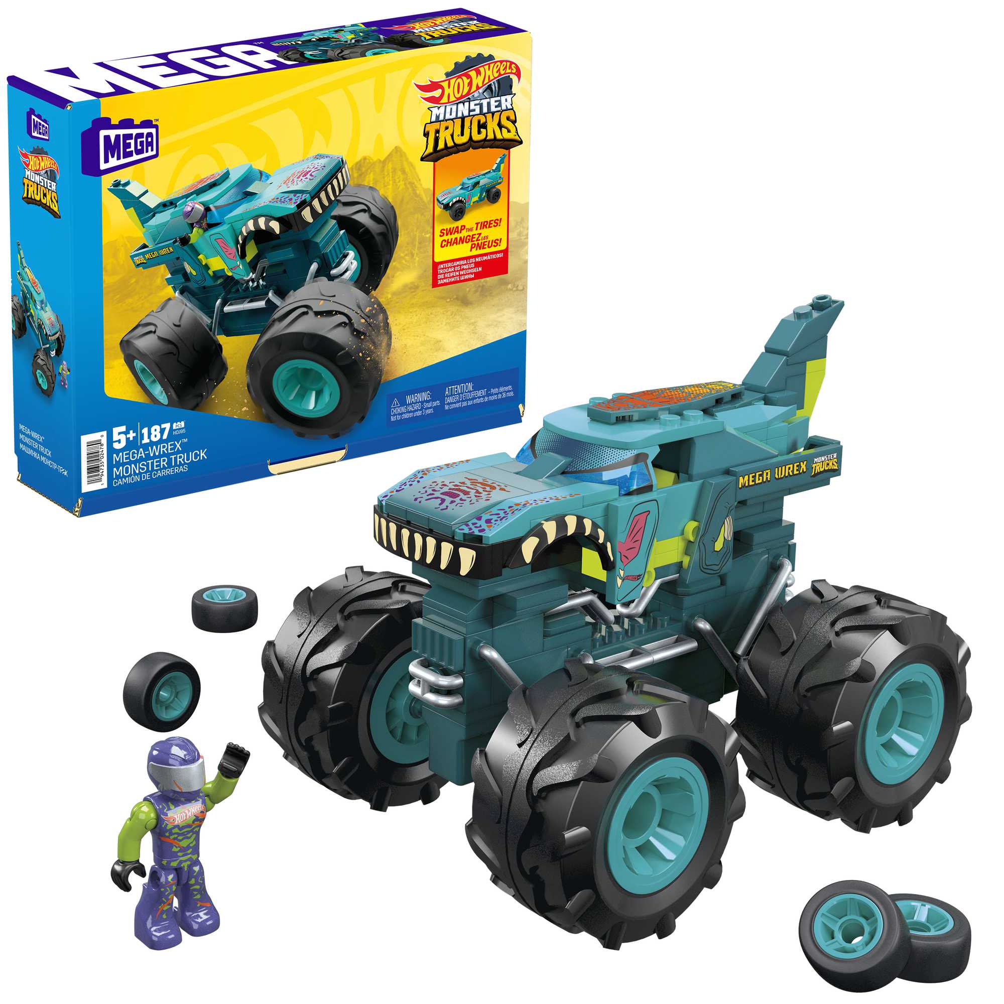 Savage Stunts with Monster Trucks MEGA WREX!, Monster Trucks