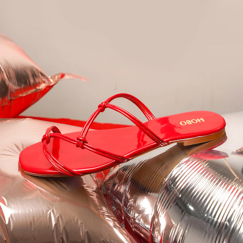Red Color sandals from new summer series collection by HOBO